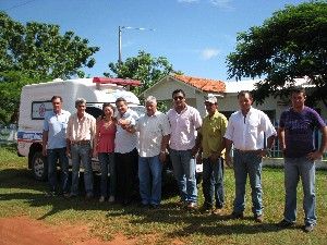 José Roberto entrega ambulância no Assentamento Auxiliadora