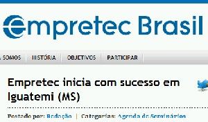 Empretec destaca realização do curso em Iguatemi 