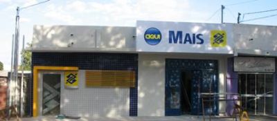 Prédio do Banco do Brasil em Iguatemi está em fase de acabamento.
