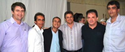 Prefeito e comitiva de Iguatemi estiveram presentes no lançamento do Pró-transporte em Amambai.