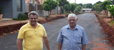 Obra de pavimentação e drenagem no Jardim Élida está praticamente concluída.