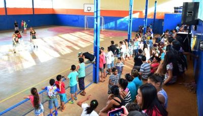 Programa “Mais Alegria” levou brincadeiras e competições para o Jardim Élida neste final de semana.