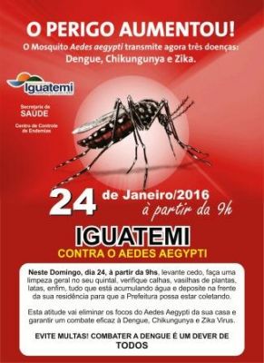 SECRETARIA DE SAÚDE DECLARA GUERRA CONTRA O AEDES AEGYPTI