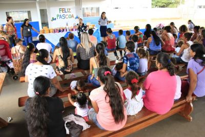 COORDENAÇÃO DO PROGRAMA CRIANÇA FELIZ PROMOVE COMEMORAÇÃO DA PASCOA.