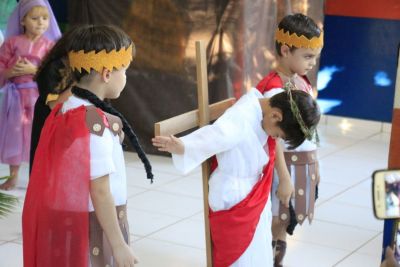 EDUCAÇÃO INFANTIL MUNICIPAL REALIZOU APRESENTAÇÕES EM COMEMORAÇÃO À PASCOA.