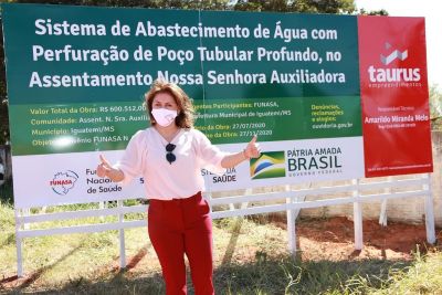 PATRÍCIA PARTICIPA DO LANÇAMENTO DA REDE DE ABASTECIMENTO DE ÁGUA NA AUXILIADORA. 