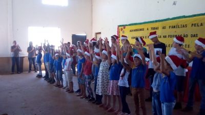 DIREÇÃO DA ESCOLA MUNICIPAL RURAL JOÃO PAULO I, REALIZA FORMATURA DOS ALUNOS DO PRÉ-II.