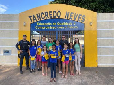 SEMANA NACIONAL DO TRÂNSITO TEM AÇÕES COM ALUNOS DA ESCOLA MUNICIPAL DE TEMPO INTEGRAL TANCREDO NEVES.