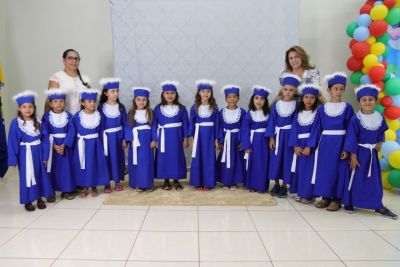 FORMATURA ENCERRA ANO LETIVO DAS TURMAS DO PRÉ II, DA EDUCAÇÃO INFANTIL DO MUNICÍPIO.