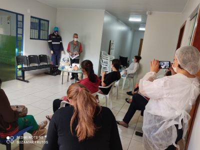 Secretaria de Saúde ministrou palestra sobre Primeiros Socorros.