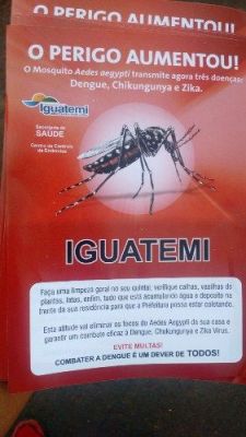 CONTROLE DE ENDEMIAS DISTRIBUIU PANFLETOS INFORMATIVOS NA VESPERA DO DIA DE FINADOS.