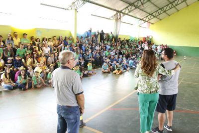 PATRÍCIA MARGATTO PRESTIGIOU A ABERTURA DA “II GINCANA CULTURAL” DA ESCOLA ESTADUAL MAP.