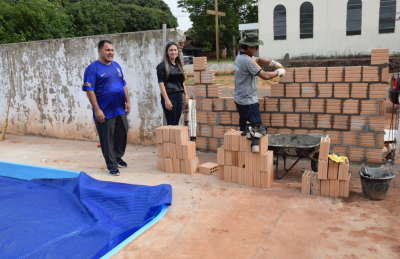 SECRETARIA DE EDUCAÇÃO REALIZA OBRA DE MELHORIAS NA ESCOLA DE TEMPO INTEGRAL TANCREDO NEVES.