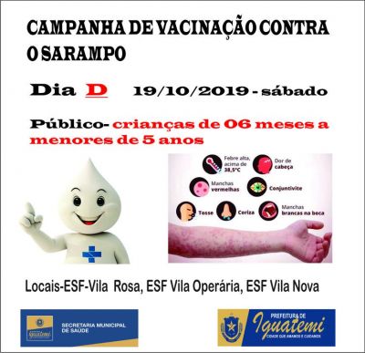 A SECRETARIA MUNICIPAL DE SAÚDE COMUNICA: