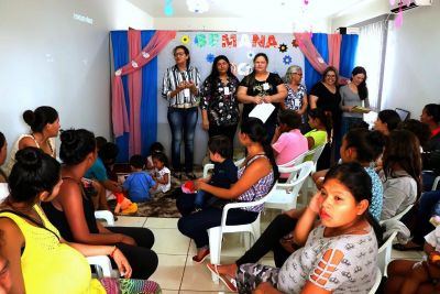 SECRETARIA MUNICIPAL DE ASSISTÊNCIA SOCIAL REALIZA “CHÁ DE BEBÊ”, NA SEDE DO CRAS.  