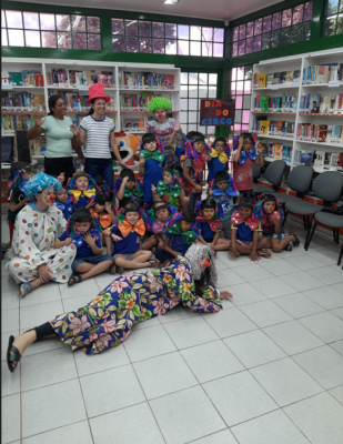 BIBLIOTECA DO SESI REALIZOU AÇÃO EM COMEMORAÇÃO AO DIA DO CIRCO.