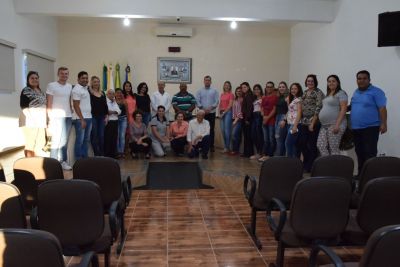 NOVO CONSELHO MUNICIPAL DE SAÚDE TOMA POSSE EM CERIMÔNIA NA CÂMARA DE VEREADORES.
