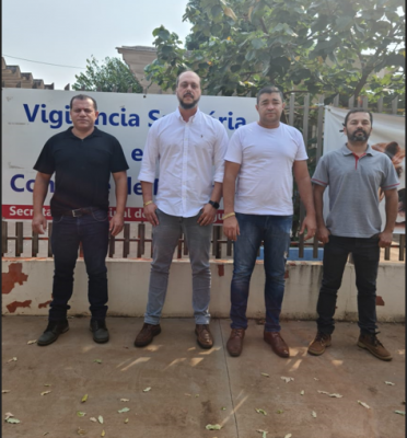 VIGILÂNCIA SANITÁRIA RECEBEU A VISITA DO DELEGADO DR. EDUARDO FERREIRA E EQUIPE. 