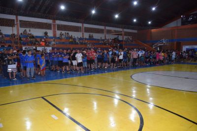 ABERTURA DO CAMPEONATO ENTRE FIRMAS 2024 ACONTECEU NO SÁBADO DIA (11), NO GINÁSIO DE ESPORTES.