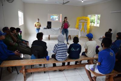 PALESTRA COM ALUNOS DO NOVO OLHAR, TEVE COMO TEMA PREVENÇÃO AO SUICÍDIO.