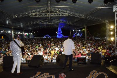 5 MIL PESSOAS PARTICIPARAM DA FESTA DA VIRADA EM IGUATEMI, COM O SHOW DA DUPLA NACIONAL GILBERTO & GILMAR. 