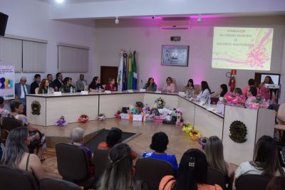 CÂMARA MUNICIPAL DE IGUATEMI REALIZA SESSÃO SOLENE PARA HOMENAGEAR MULHERES POR INDICAÇÃO DOS VEREADORES.