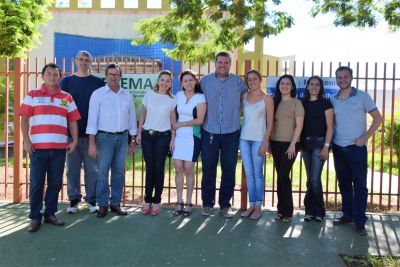 PREFEITA PATRICIA E VICE GENESIO VISITAM SECRETARIA DE DESENVOLVIMENTO ECONÔMICO E MEIO AMBIENTE