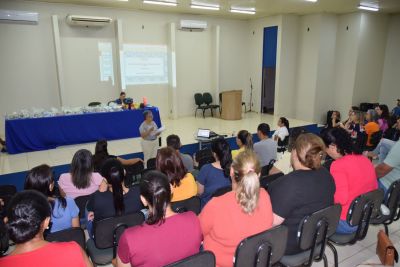 DIREÇÃO PROMOVE PRIMEIRA REUNIÃO COM PROFESSORES DA ESCOLA SALVADOR NOGUEIRA.