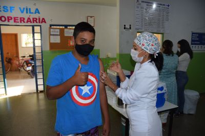 SAÚDE DE IGUATEMI VACINOU DOSE 1 EM ADOLESCENTES DE 12 ANOS E DOSE 2 EM ADULTOS VACINADOS COM (D1) EM MAIO E JUNHO.