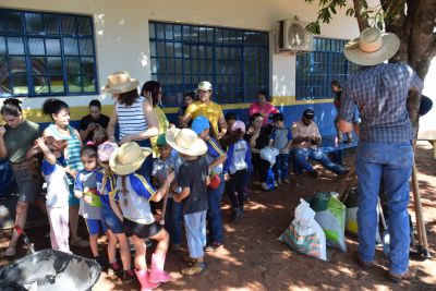 PROJETO ‘HORTA NA ESCOLA”, DESENVOLVIDO PELA ITAIPU BINACIONAL FOI REALIZADO COM ALUNOS DA EDUCAÇÃO INFANTIL SALA ARCO-ÍRIS