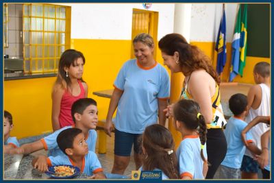 PREFEITA REALIZA VISITA SURPRESA A ESCOLA MUNICIPAL E CRECHES