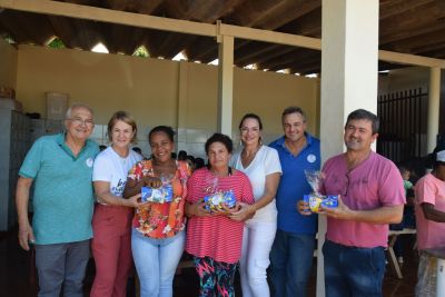 SERVIDORAS DO PÁTIO DE OBRAS SÃO HOMENAGEADAS NO DIA DA MULHER.