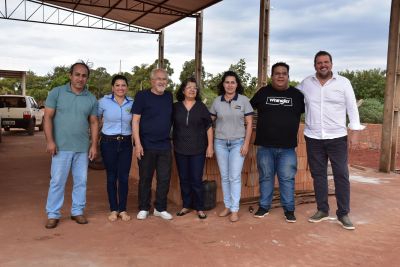 PREFEITO LÍDIO LEDESMA E O PRESIDENTE DA CÂMARA GENÉSIO BOAMORTE VISITAM A SEDE DO SINDIMIG.