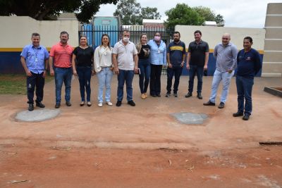 SANESUL E PREFEITURA DE IGUATEMI DEBATEM RECLAMAÇÕES EM OBRAS NA REDE DE ESGOTO.