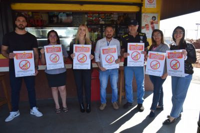 CAMPANHA CONTRA A VENDA DE BEBIDAS ACOÓLICAS PARA CRIANÇAS E ADOLESCENTES CONTINUA NOS COMÉRCIOS DA CIDADE.