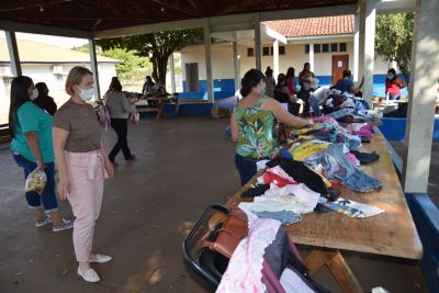 ASSISTÊNCIA SOCIAL REALIZOU BAZAR SOLIDÁRIO E ENTREGA DE PRODUTOS ALIMENTÍCIOS. 