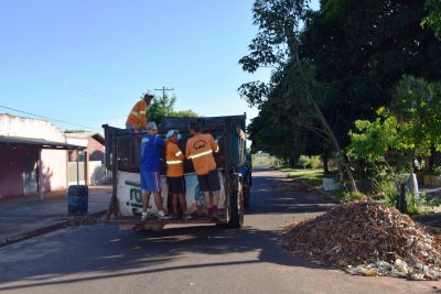 Secretaria de obras reinicia calendário de limpeza urbana.