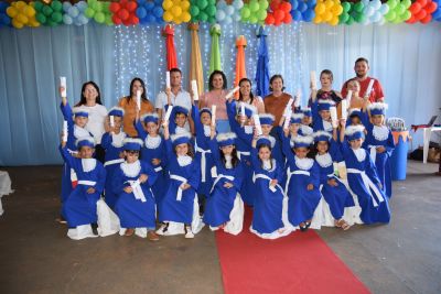 DIREÇÃO DA ESCOLA MUNICIPAL RURAL CEMUR REALIZA FORMATURA DOS ALUNOS DO PRÉ-II.