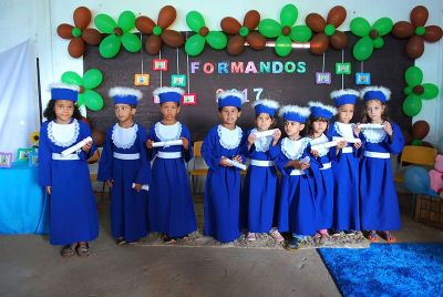 DIREÇÃO DA ESCOLA MUNICIPAL RURAL JOÃO PAULO I, REALIZA FORMATURA DOS ALUNOS DO PRÉ-II.