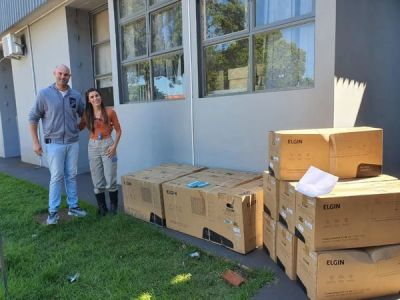 PREFEITURA DE IGUATEMI RECEBEU DOAÇÃO DE AR-CONDICIONADO DA ENERGISA PARA SALAS DE VACINA.