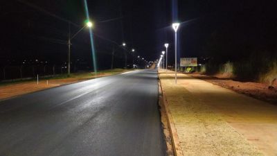 Entrada de Iguatemi, na Rodovia MS-295 está com novo visual. 