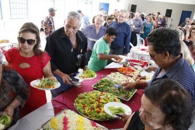 DIREÇÃO DO CONVIVER PROMOVEU ALMOÇO PARA O GRUPO DA TERCEIRA IDADE.