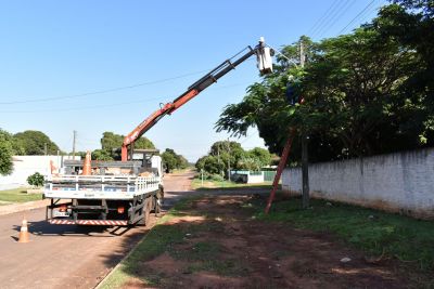 JD. AEROPORTO COMEÇA A RECEBER NOVA ILUMINAÇÃO DE LED REBAIXAMENTO DE SUPER-POSTES.