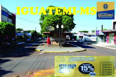 PREFEITURA DE IGUATEMI DIVULGA COMO E ONDE PAGAR SEU IPTU 2020.