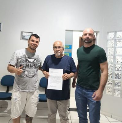 PREFEITO LÍDIO LEDESMA RECEBE DIRIGENTES DA ASSOCIAÇÃO ESPORTIVA DE JIU-JITSU, COM SOLICITAÇÃO PARA TRANSPORTE DOS ATLETAS.