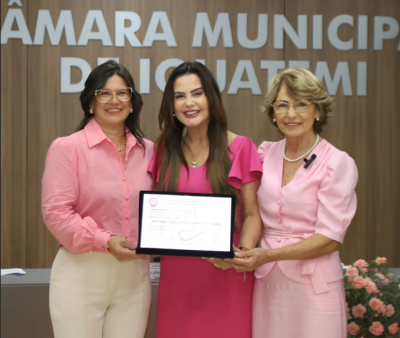 DEPUTADA MARA CASEIRO É HOMENAGEADA PELA CÂMARA DE IGUATEMI COM O TÍTULO DE CIDADÃ IGUATEMIENSE.