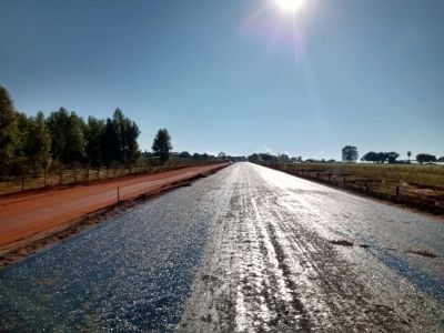 SONHO QUE VIRA REALIDADE, ASFALTO DA RODOVIA MS-386.