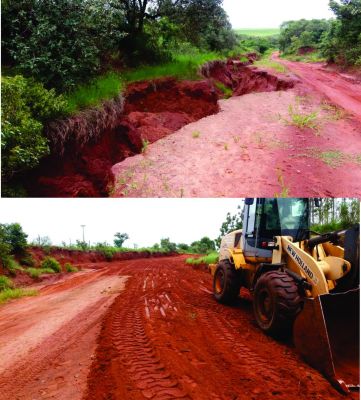 PREFEITURA DE IGUATEMI RECUPERA TRECHO DA RODOVIA MS 386