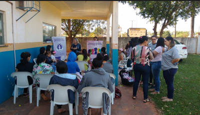 MULHERES DO ASSENTAMENTO AUXILIADORA PARTICIPAM DE PALESTRA DE ENFRENTAMENTO À VIOLÊNCIA DOMÉSTICA.