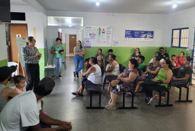 GRUPO DE DIABÉTICOS E HIPERTENSOS PARTICIPAM DE PALESTRA NA UNIDADE DE SAÚDE DA VILA OPERÁRIA.